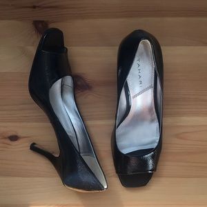 TAHARI Navy Blue Leather Shoe